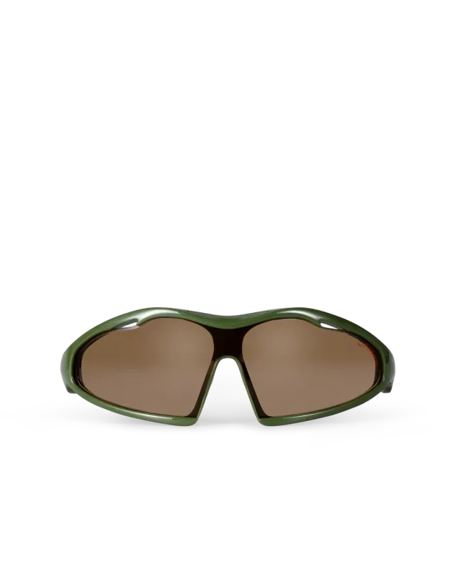 No Problemo Flux ochelari soare verde crom