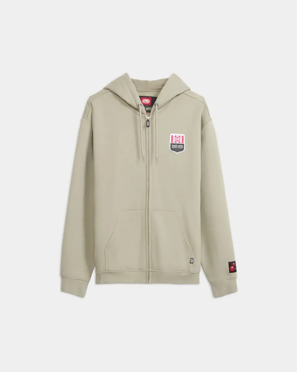 Ecko Red Cornerstone Full Zip Hoodie hanorac bej bumbac
