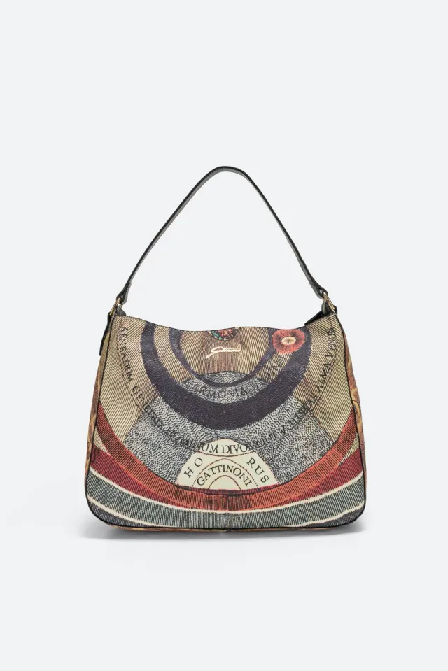 Gattinoni Planetarium Classic Hobo geanta medie cu piele