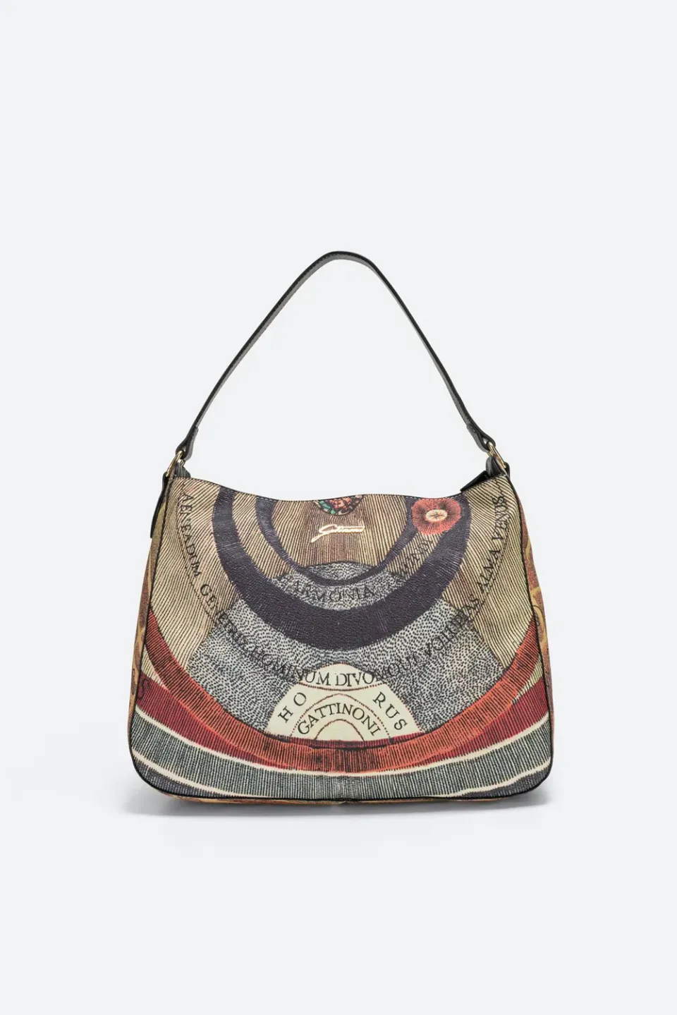 Gattinoni Planetarium Classic Hobo geanta medie cu piele