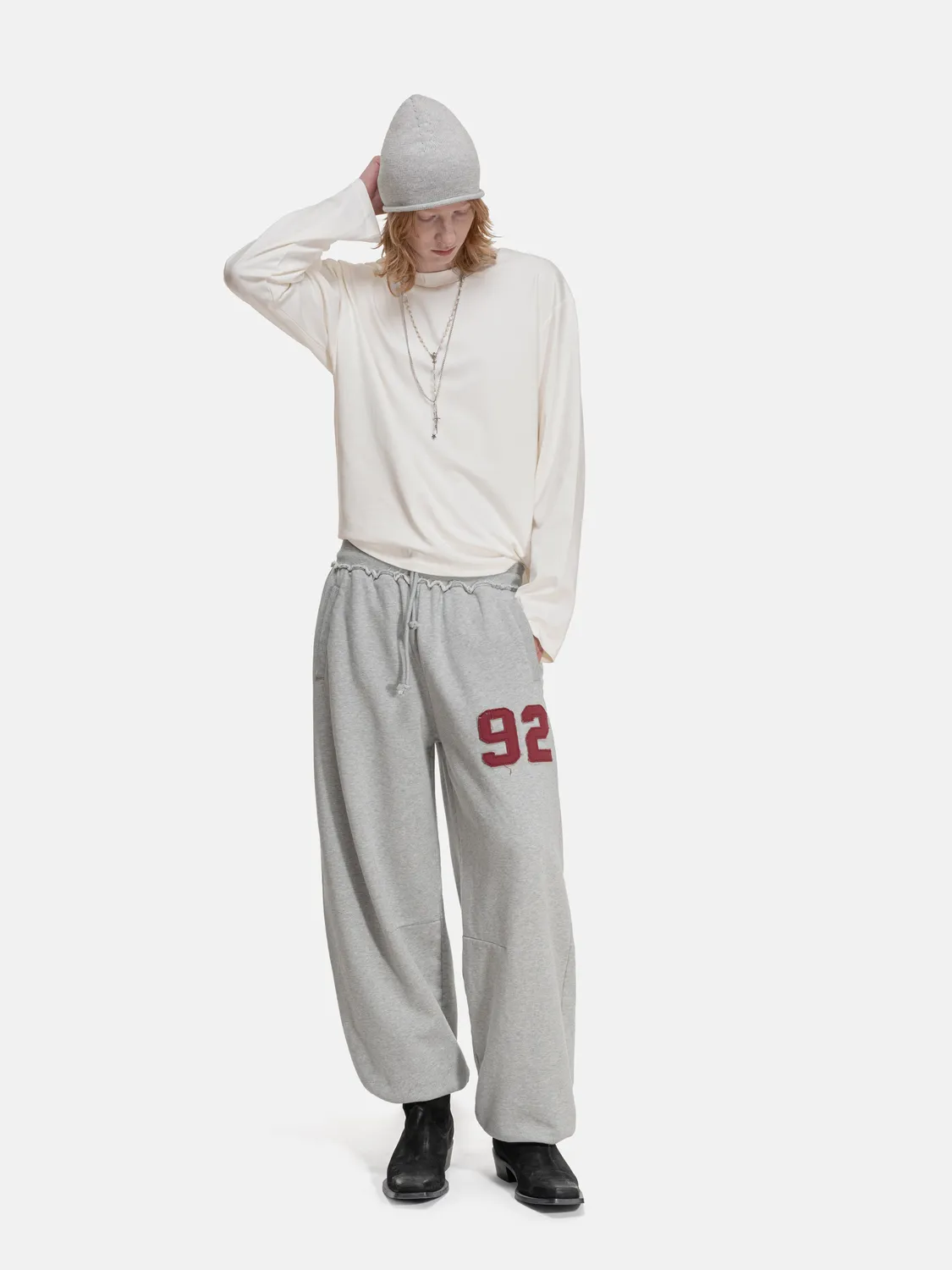 Enrage 2010 pantaloni sport gri bumbac largi