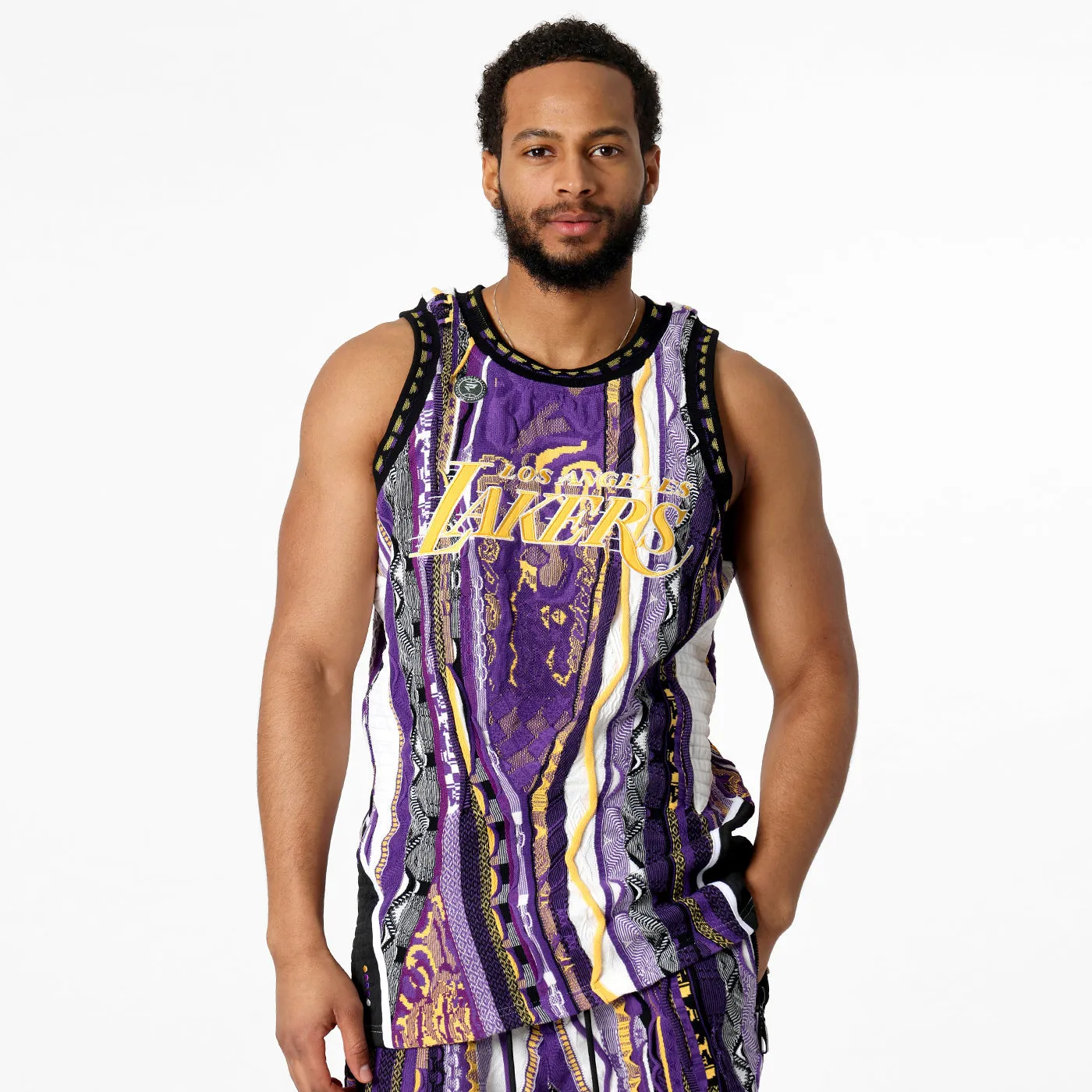 COOGI x NBA Lakers vesta tricot bumbac mov