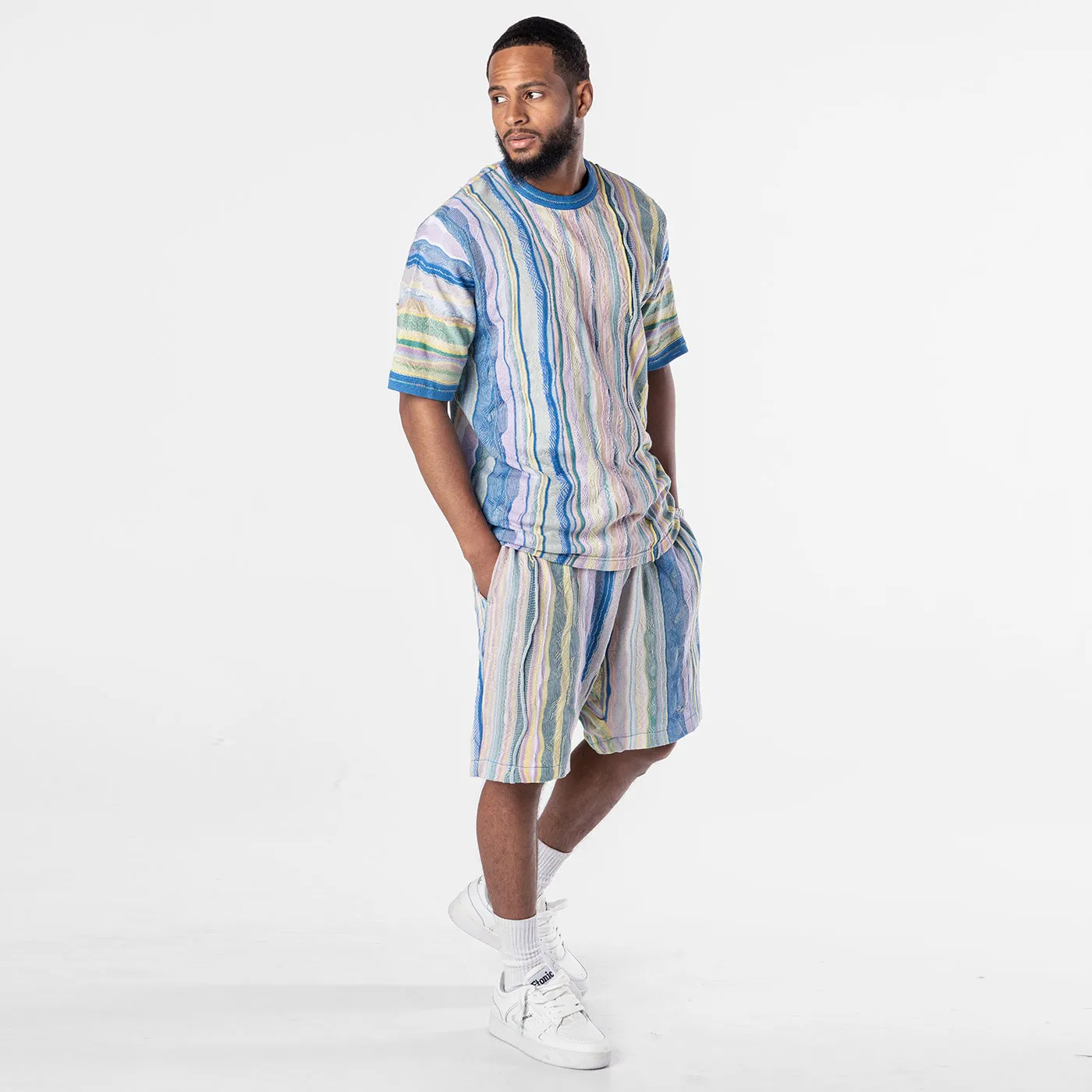 COOGI Light Weight șort bărbați roz-albastru bumbac
