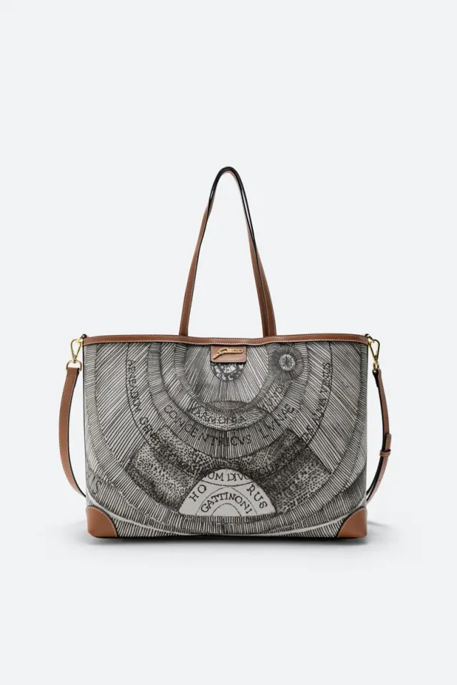 Gattinoni Planetarium Ink Sepia geantă shopping mare