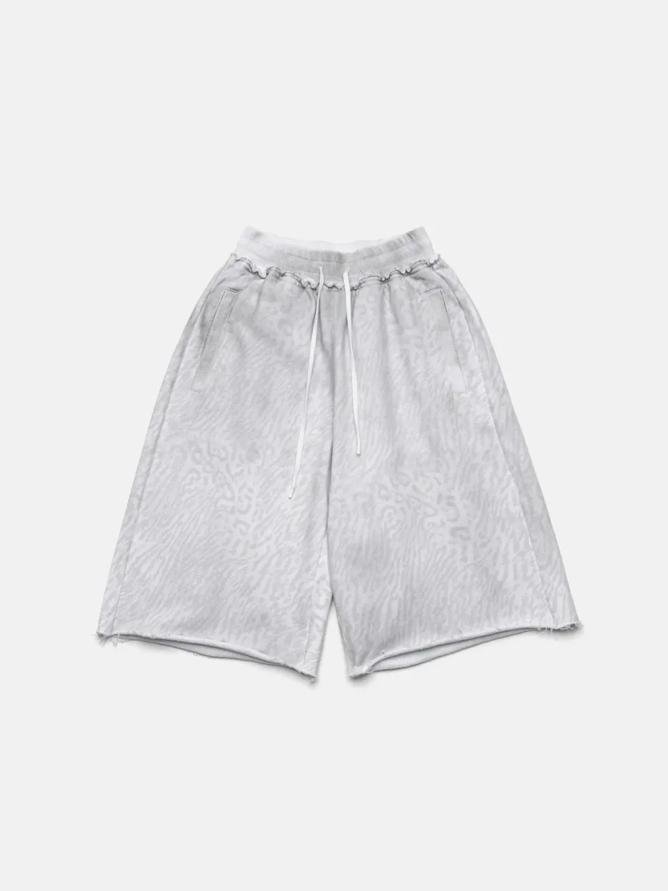 Enrage Maxi Shorts pantaloni scurti leopard alb