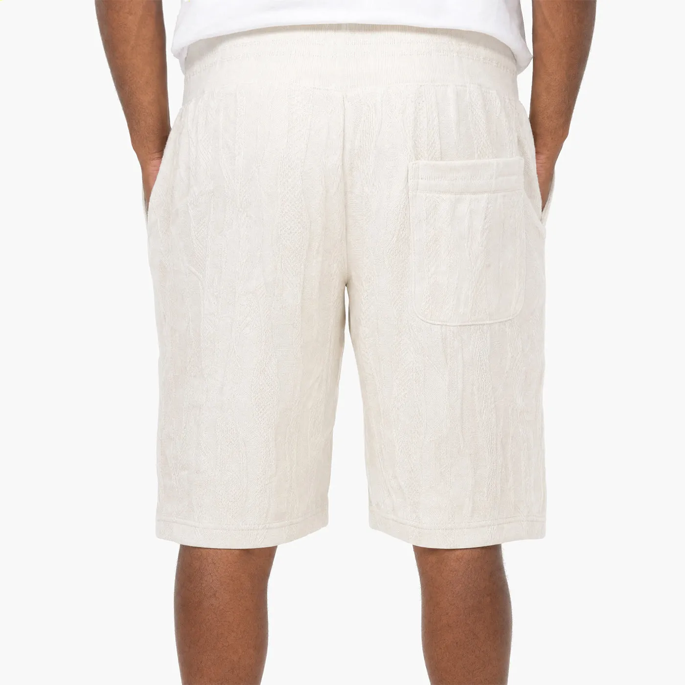 COOGI Cloud Dancer pantaloni scurti tricot albi bumbac