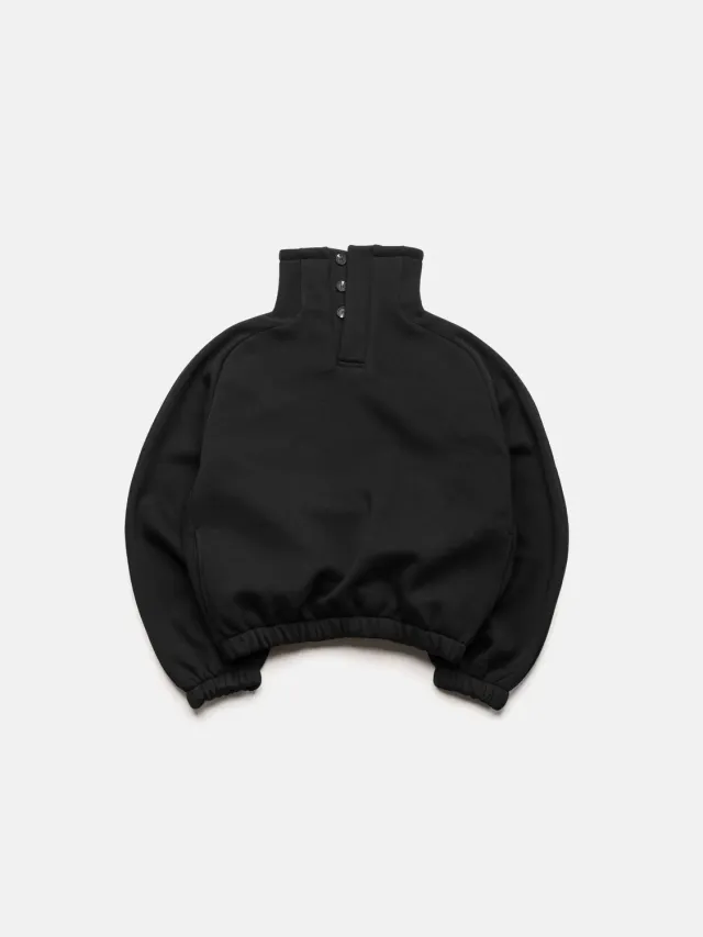 Enrage Bubble High Neck helancă neagră bumbac