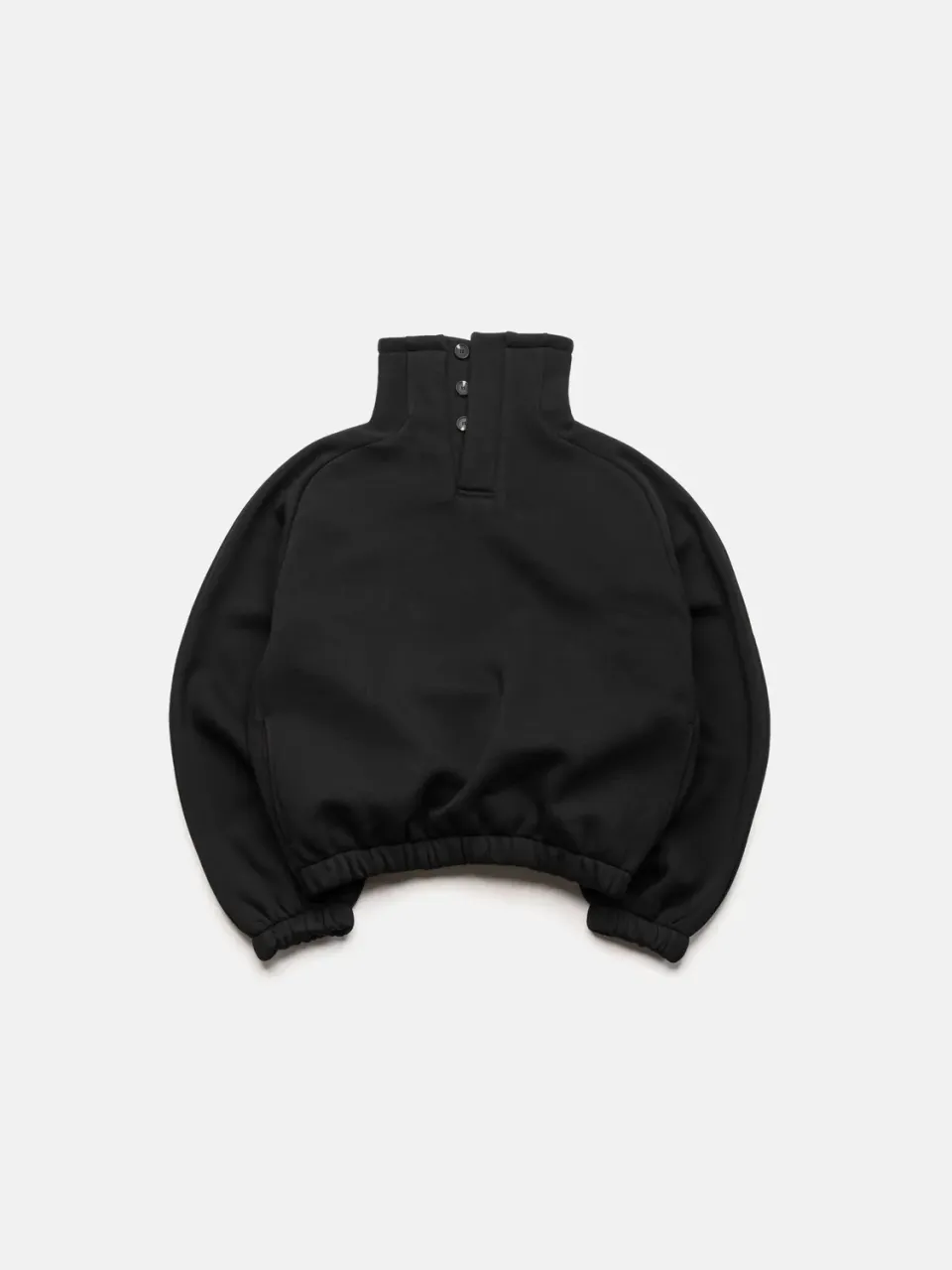 Enrage Bubble High Neck helancă neagră bumbac
