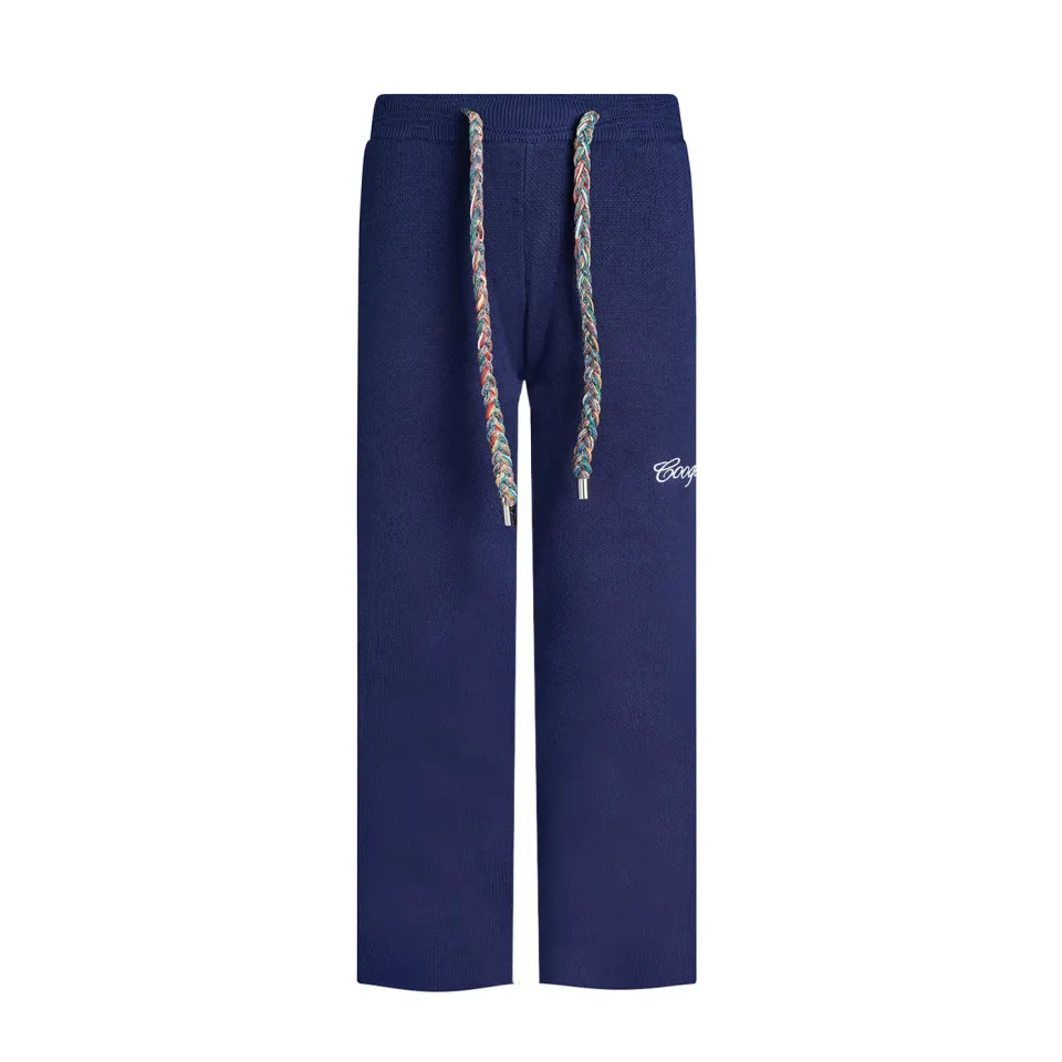 COOGI Heavy Weight Fashion Knit pantaloni tricot bleumarin