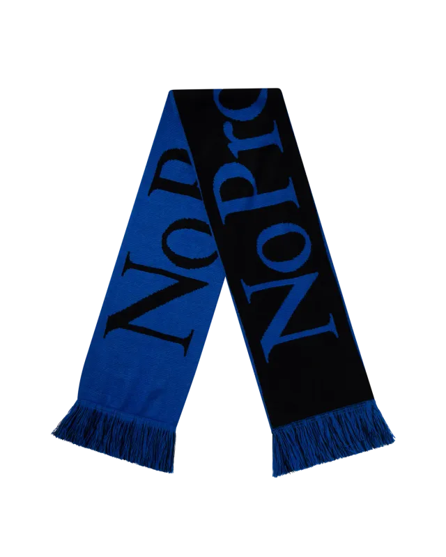 No Problemo Scarf fular albastru acrilic