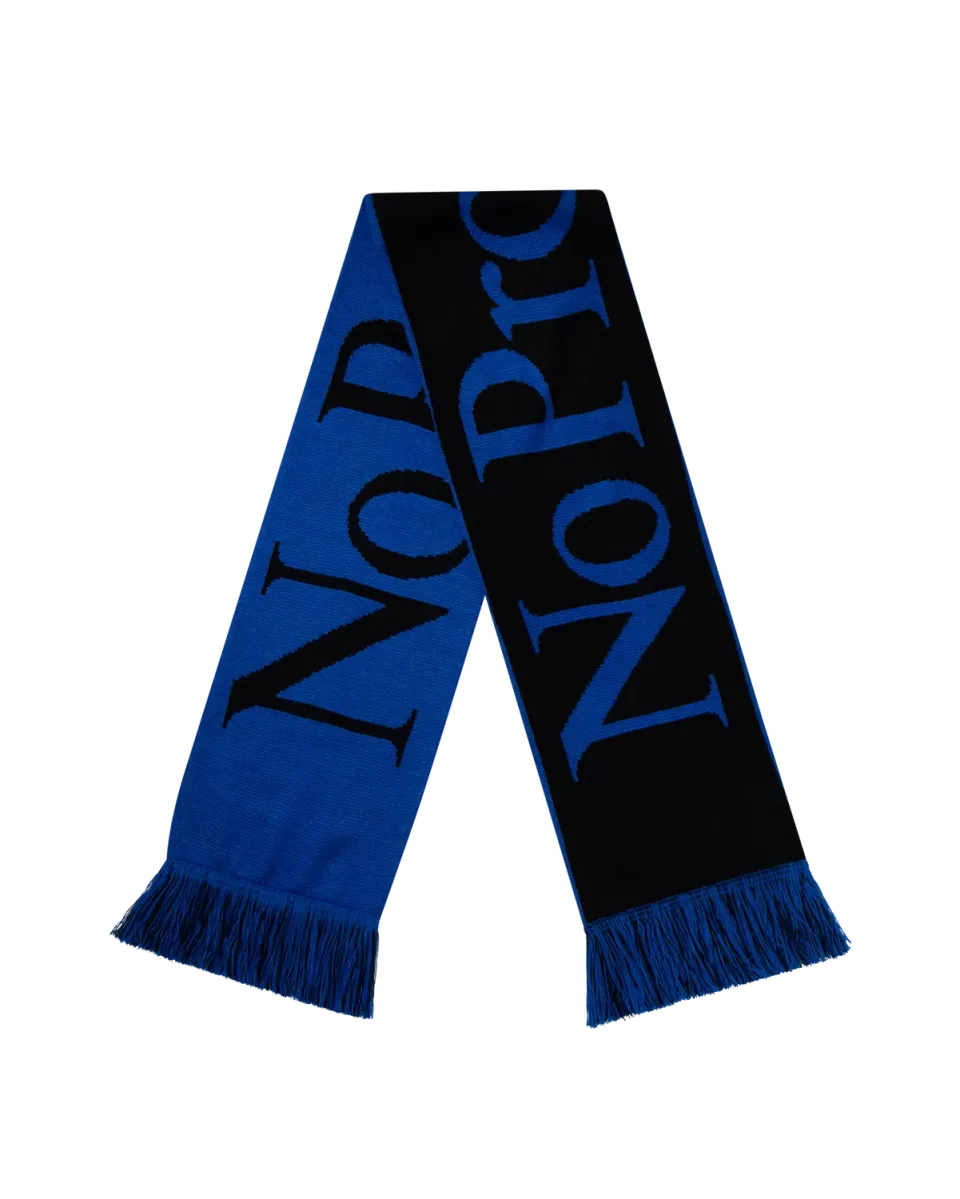 No Problemo Scarf fular albastru acrilic