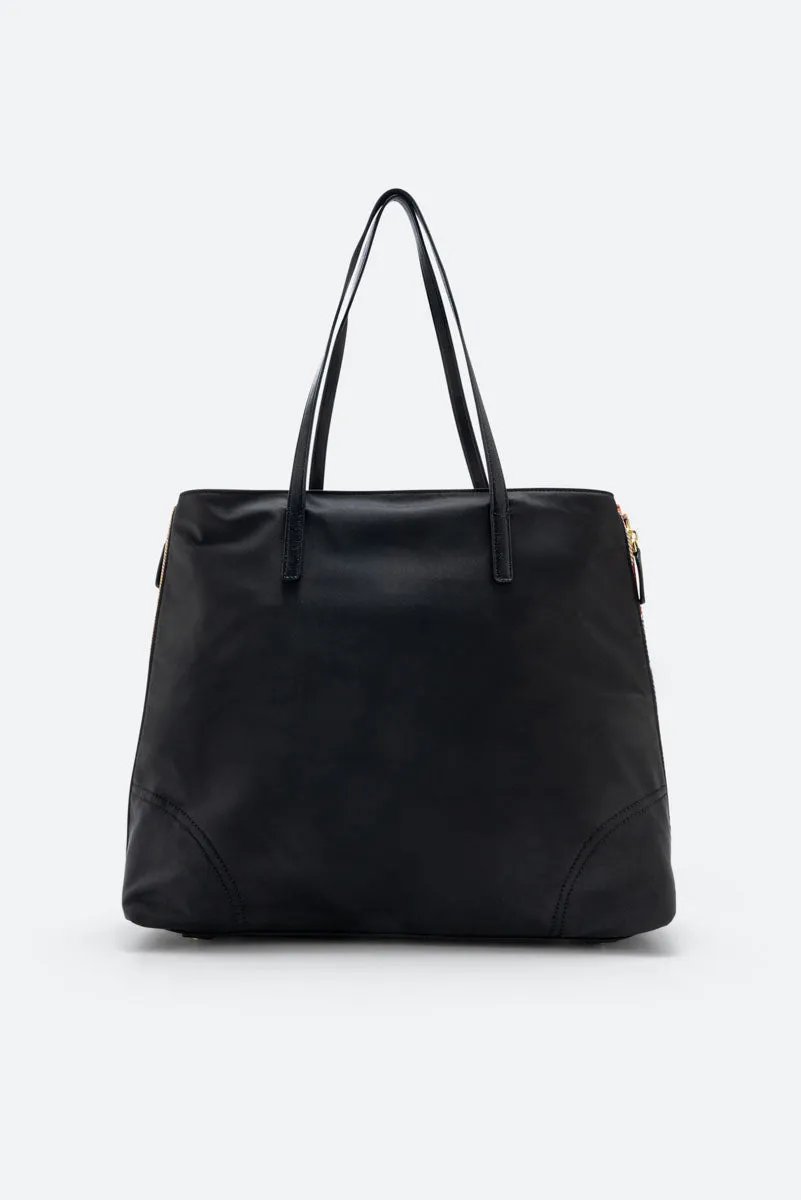 Gattinoni Colorsoul shopper nylon negru mare