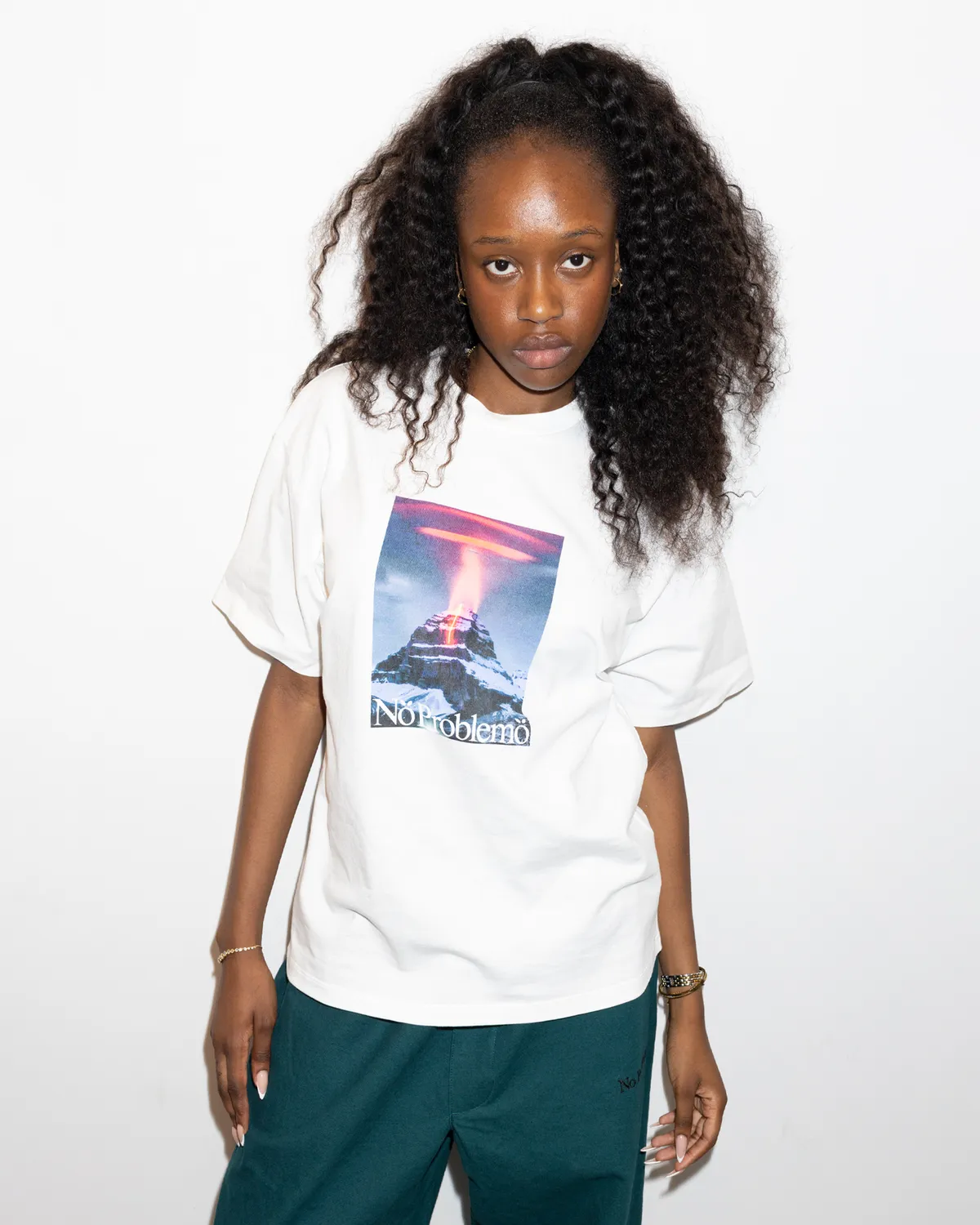No Problemo Kailash SS Tee tricou alb bumbac