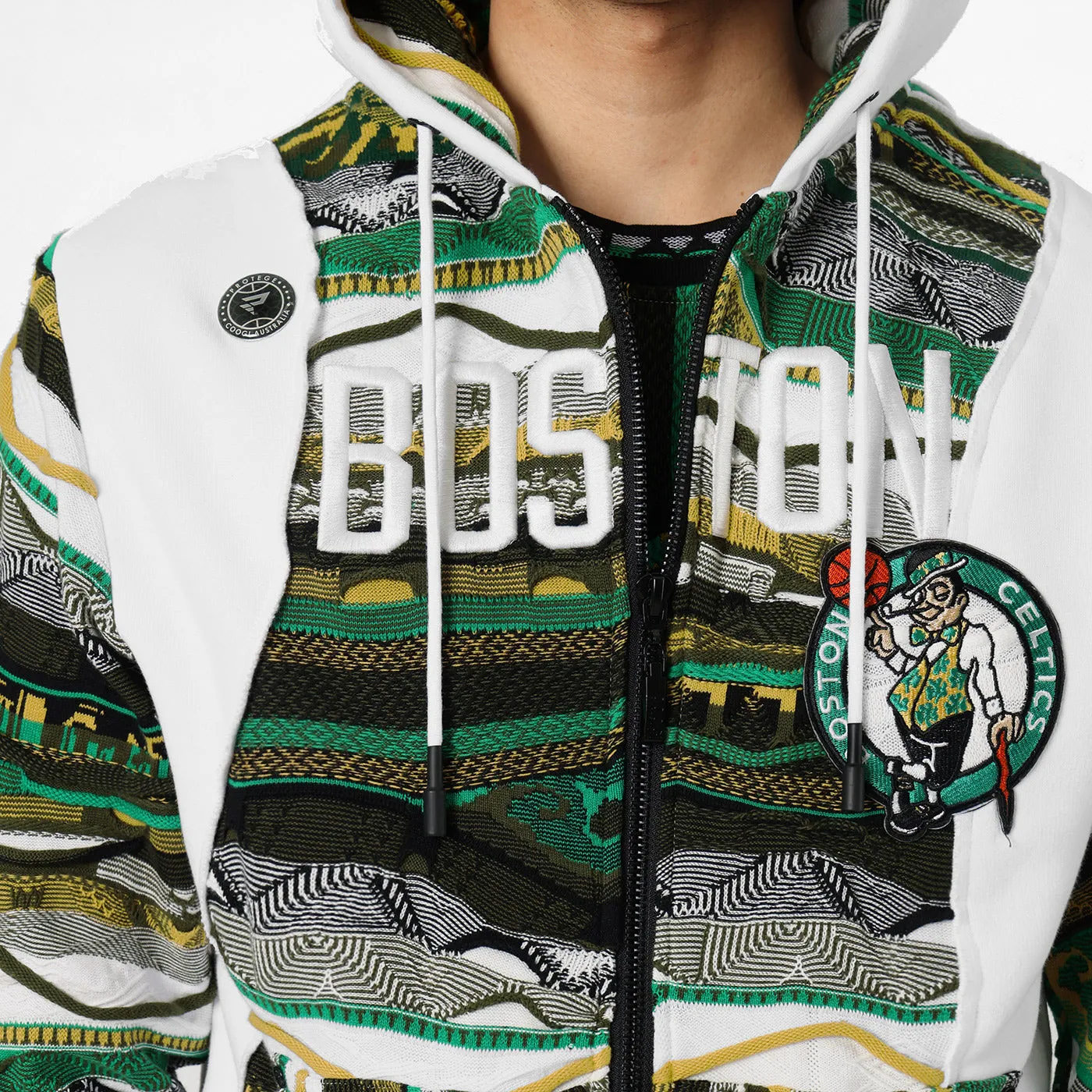 COOGI X NBA Boston Celtics hanorac verde fermoar