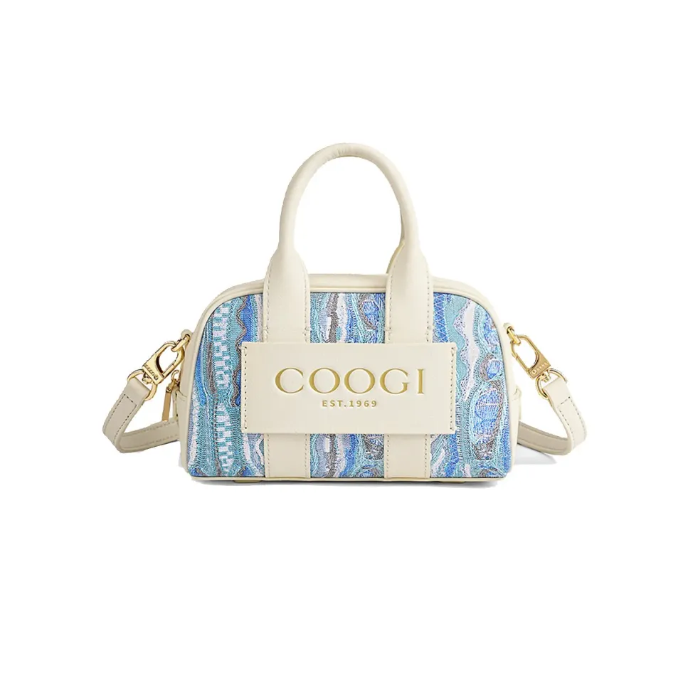 COOGI Siena Mini geanta crossbody albastra piele