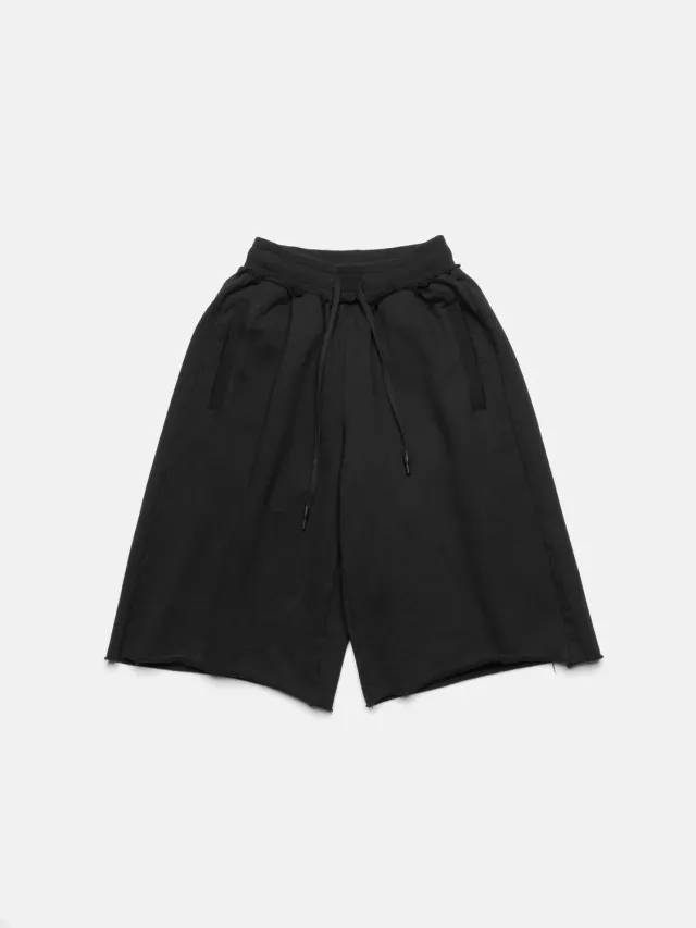 Enrage Maxi Shorts pantaloni scurti negri bumbac