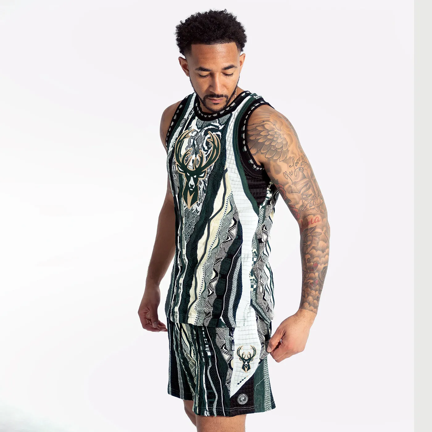 COOGI Bucks vesta tricotata Milwaukee verde inchis