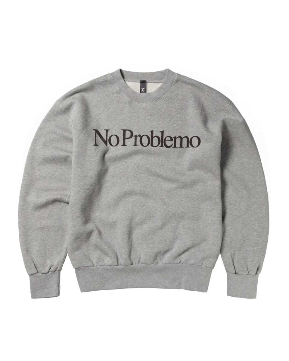 No Problemo Sweatshirt hanorac gri bumbac 100%