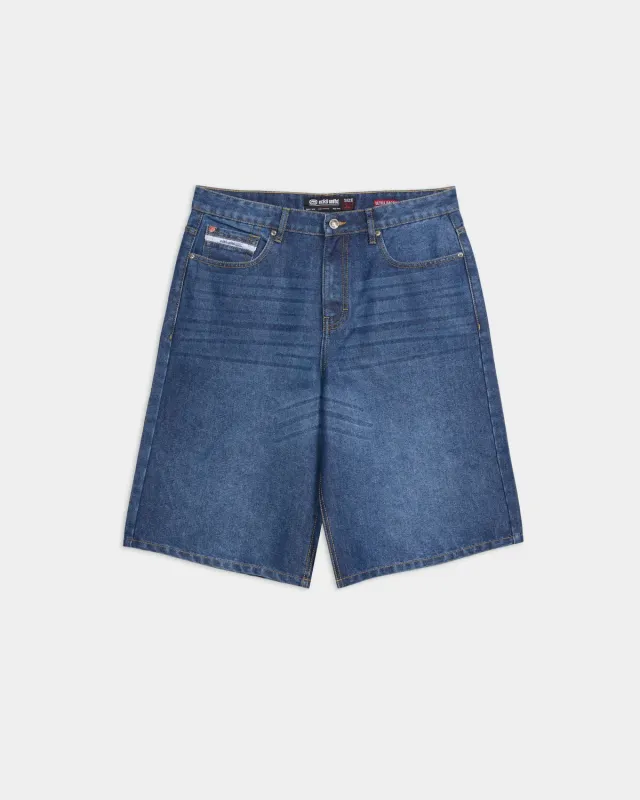 Ecko Red Denim Shorts pantaloni scurti denim largi