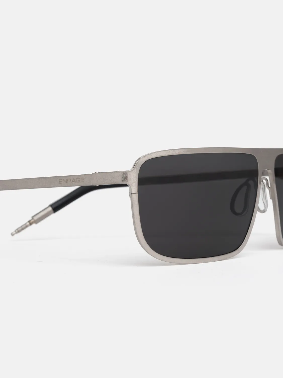 Enrage Audio ochelari de soare aviator negri metal
