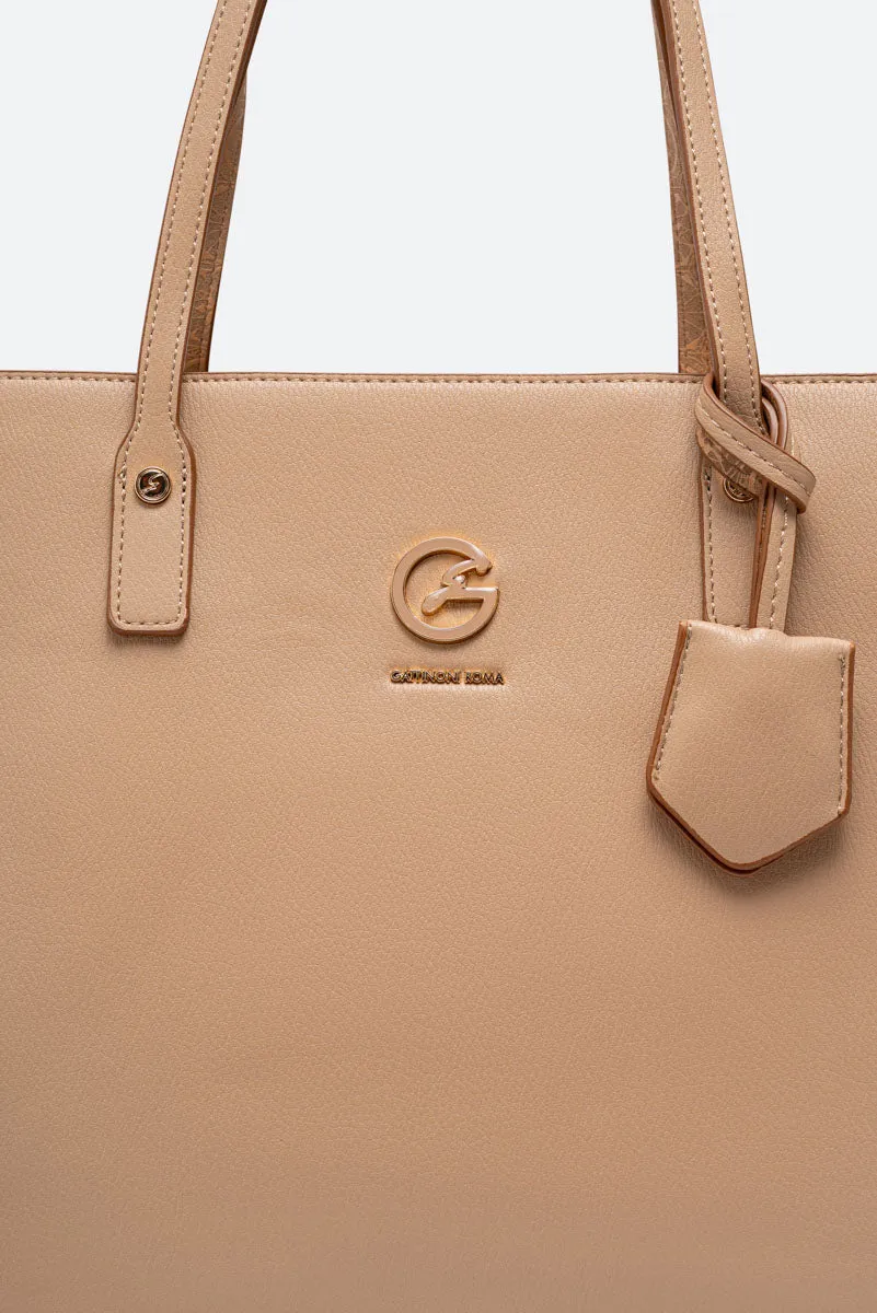 Gattinoni Denise Soft geanta umar naturala 37cm