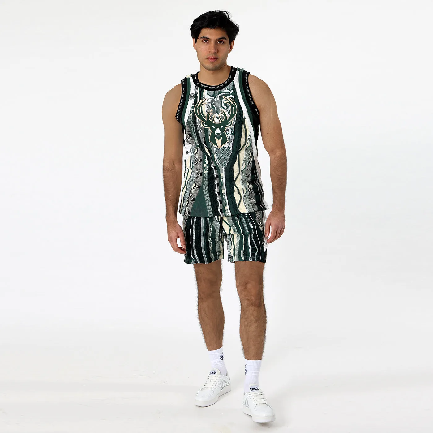 COOGI Bucks vesta tricotata Milwaukee verde inchis