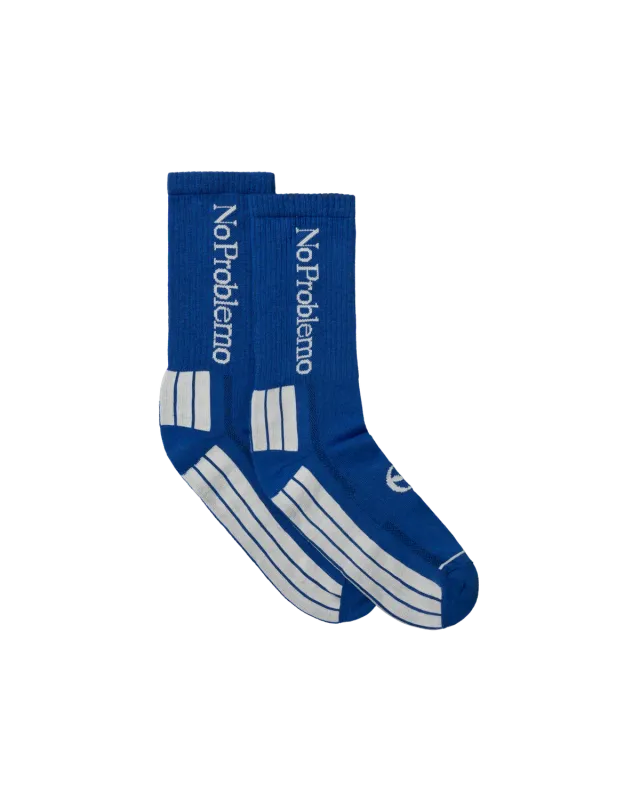 No Problemo Sock șosete albastre 38-40 jacquard bumbac