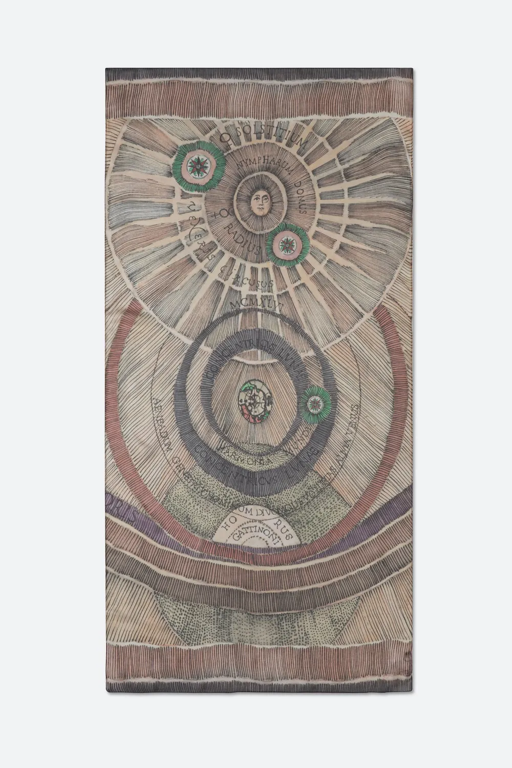 Gattinoni Planetarium Pashmina matase Watercolor 70x140