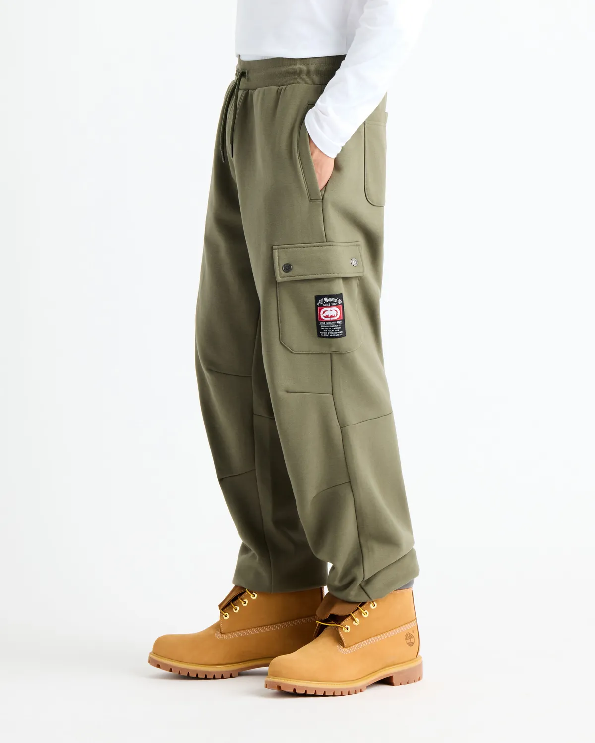 Ecko Red Cargo Pocket Fleece Baggy Pant pantaloni cargo