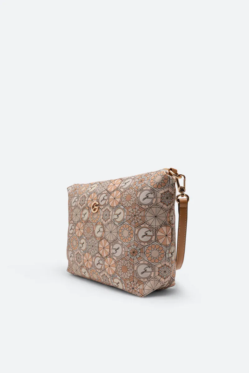 Gattinoni Teodosia Reversible geanta umar bej 34 cm