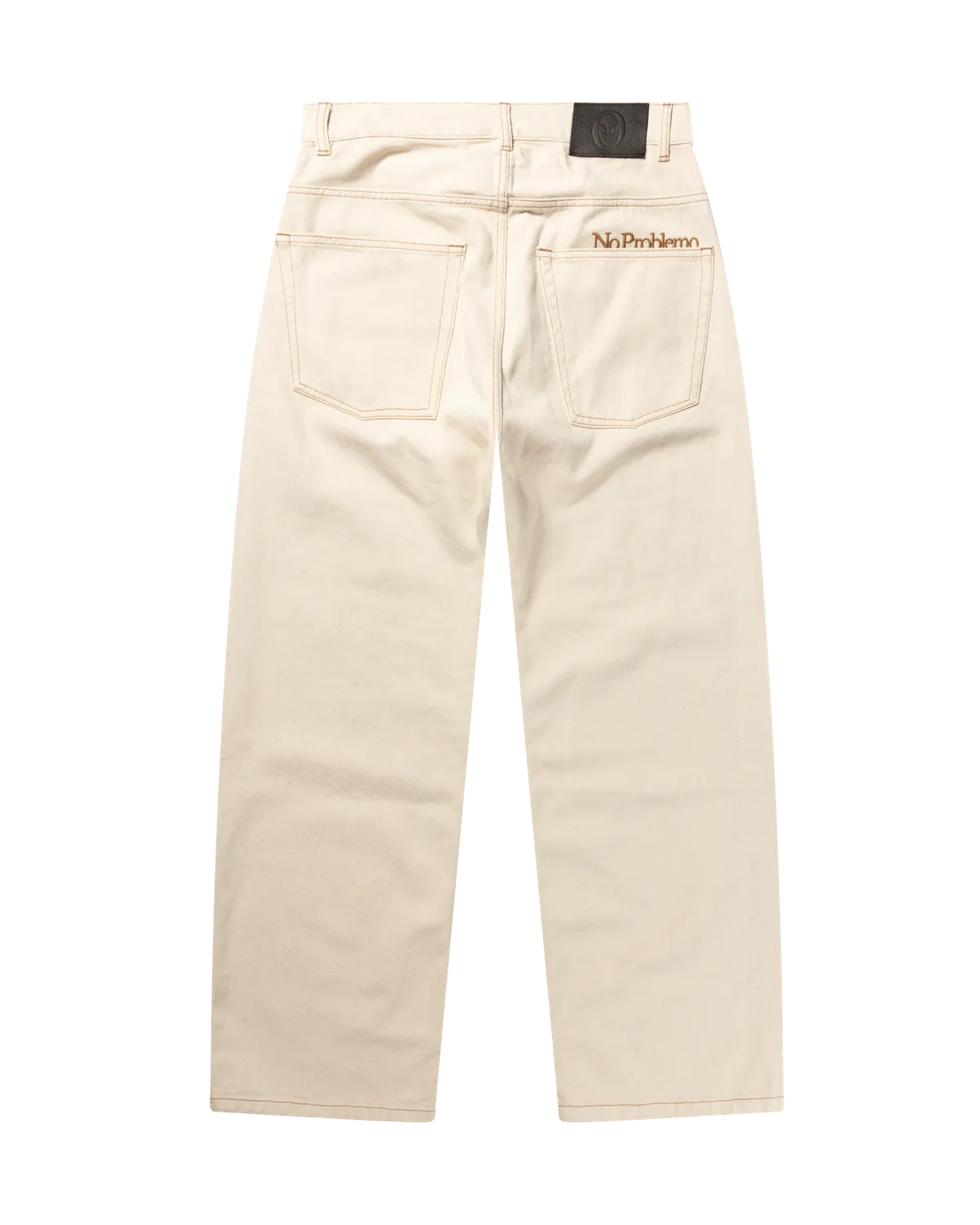 No Problemo Bagi Jean blugi albi baggy bumbac