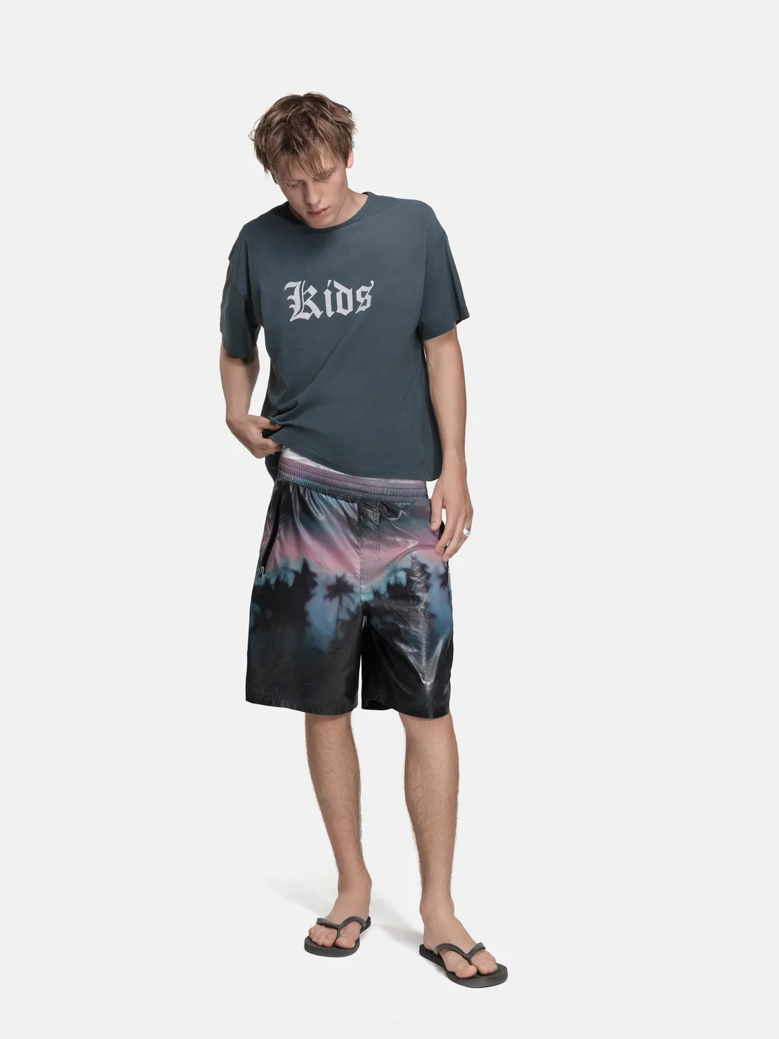 Enrage Single Stitch Tee tricou negru spălat