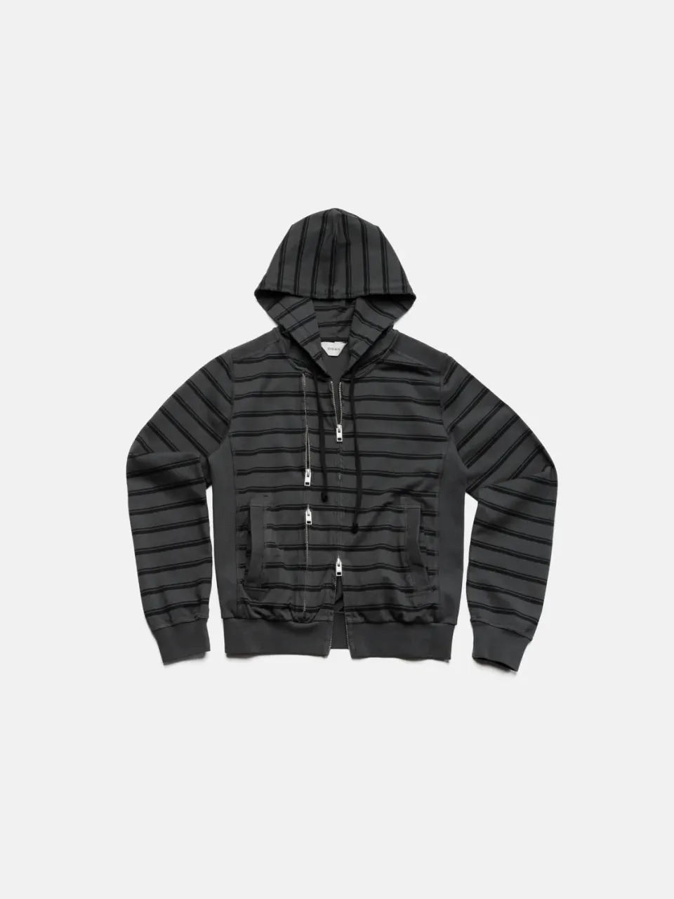 Enrage Slim Zip Hoodie hanorac negru dungi