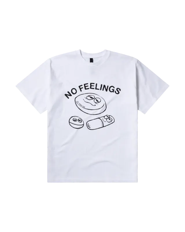 No Problemo Hard Feelings SS Tee tricou alb bumbac