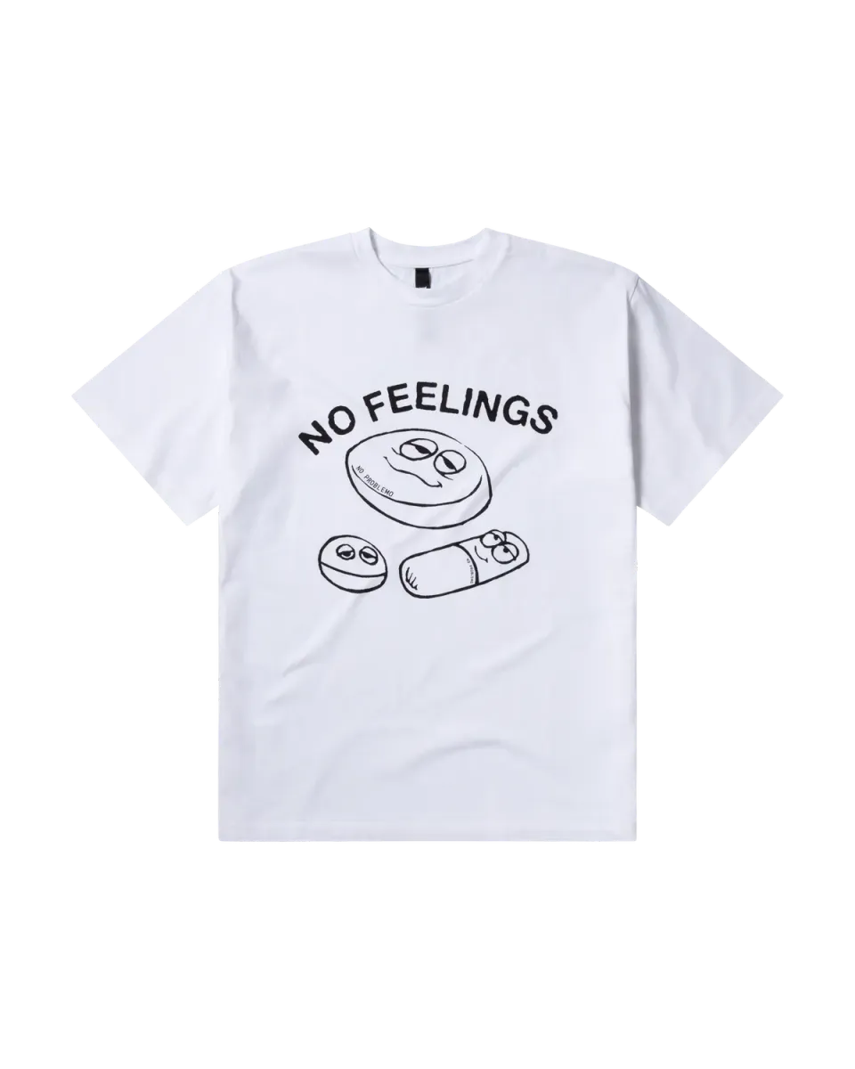 No Problemo Hard Feelings SS Tee tricou alb bumbac
