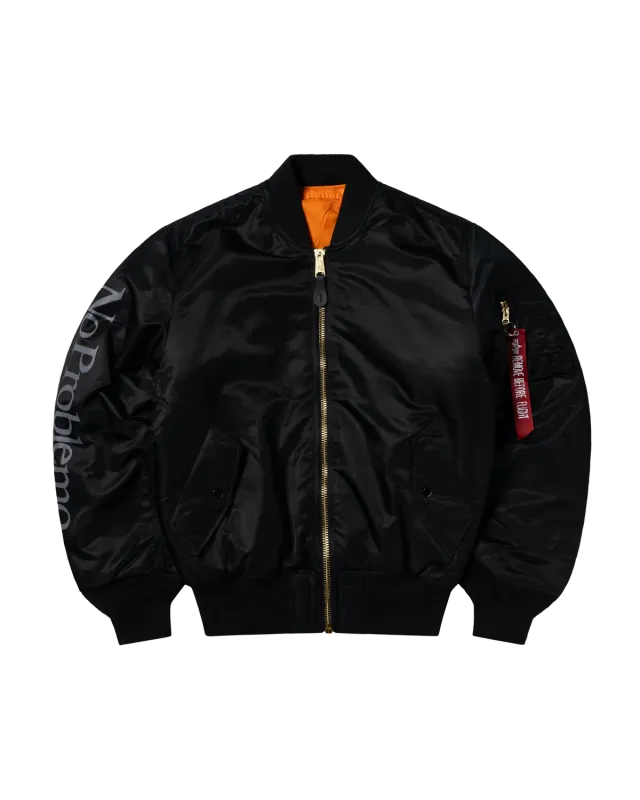 No Problemo x Alpha Industries MA-1 geaca bomber neagra