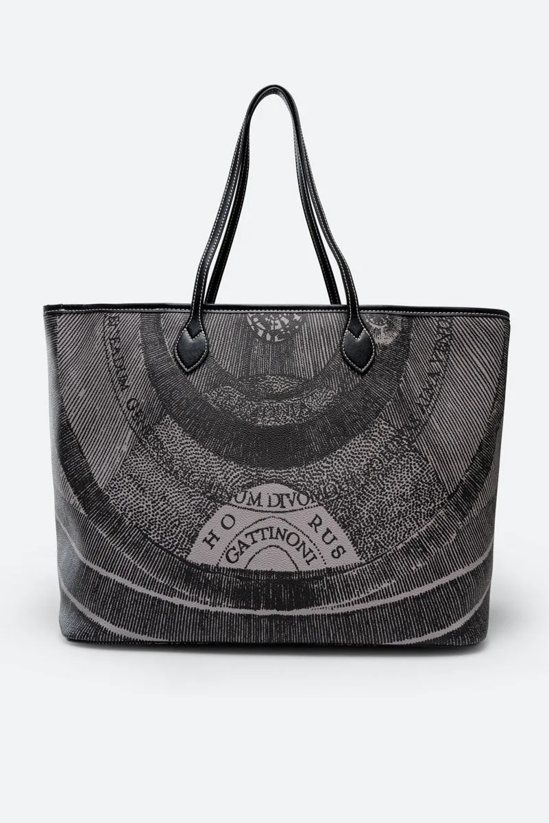 Gattinoni Planetarium Monochrome shopping bag gri 38cm
