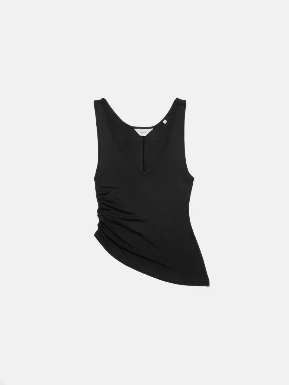 Enrage Scoop Neck Black maiou damă vâscoză negru