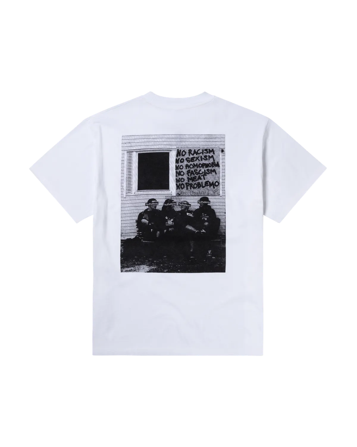 No Problemo No War tricou alb bumbac