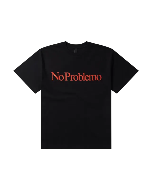 No Problemo SS Tee tricou negru bumbac greu