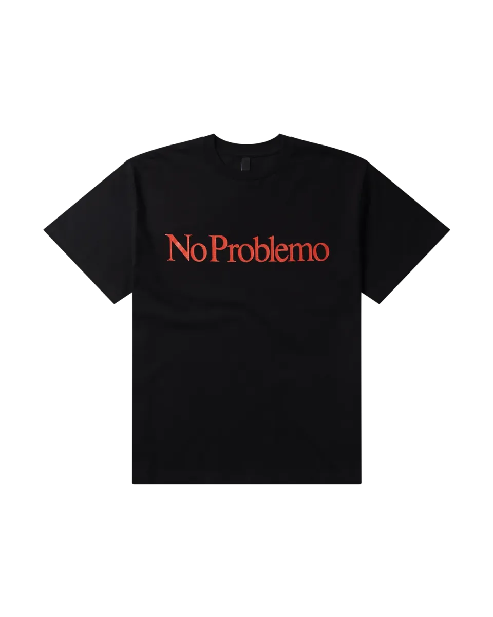 No Problemo SS Tee tricou negru bumbac greu
