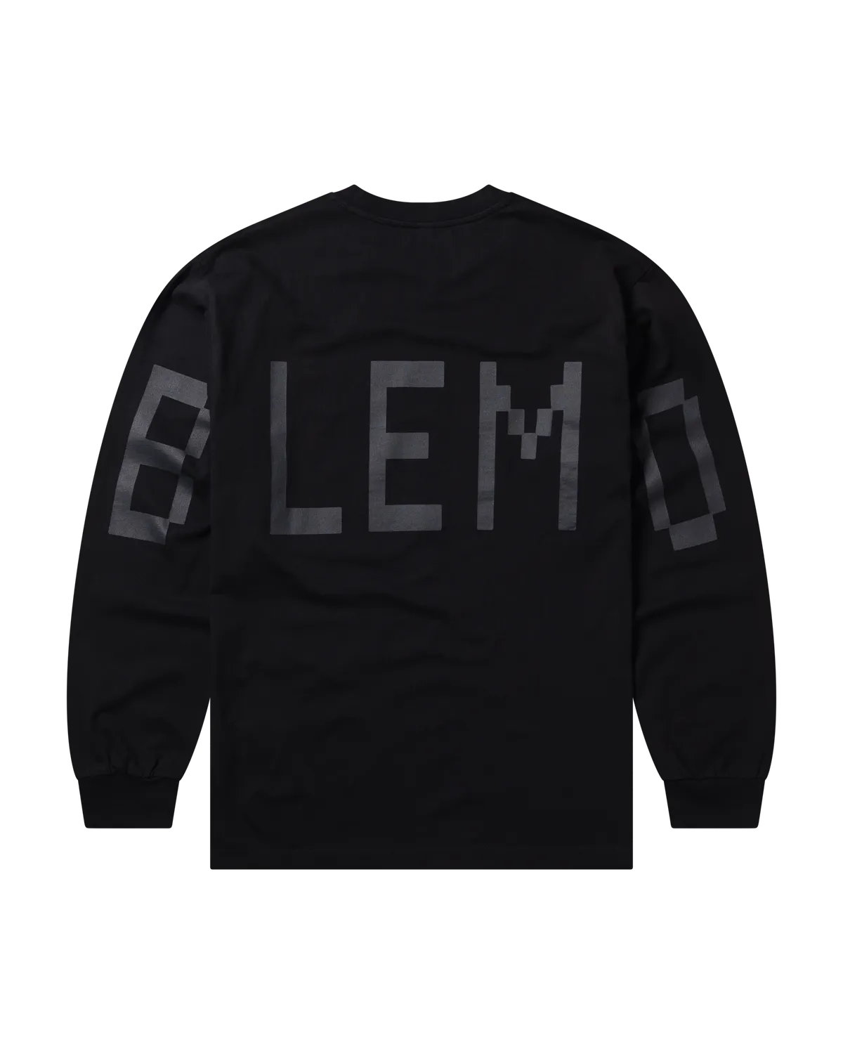 No Problemo Gradient LS Tee bluză neagră bumbac