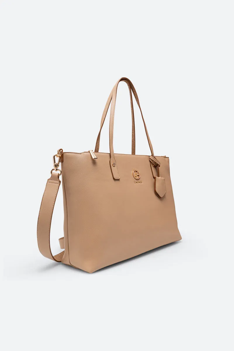 Gattinoni Denise Soft geanta umar naturala 37cm