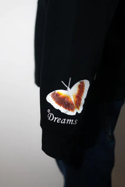 Createdby Logo hanorac negru oversize bumbac greu