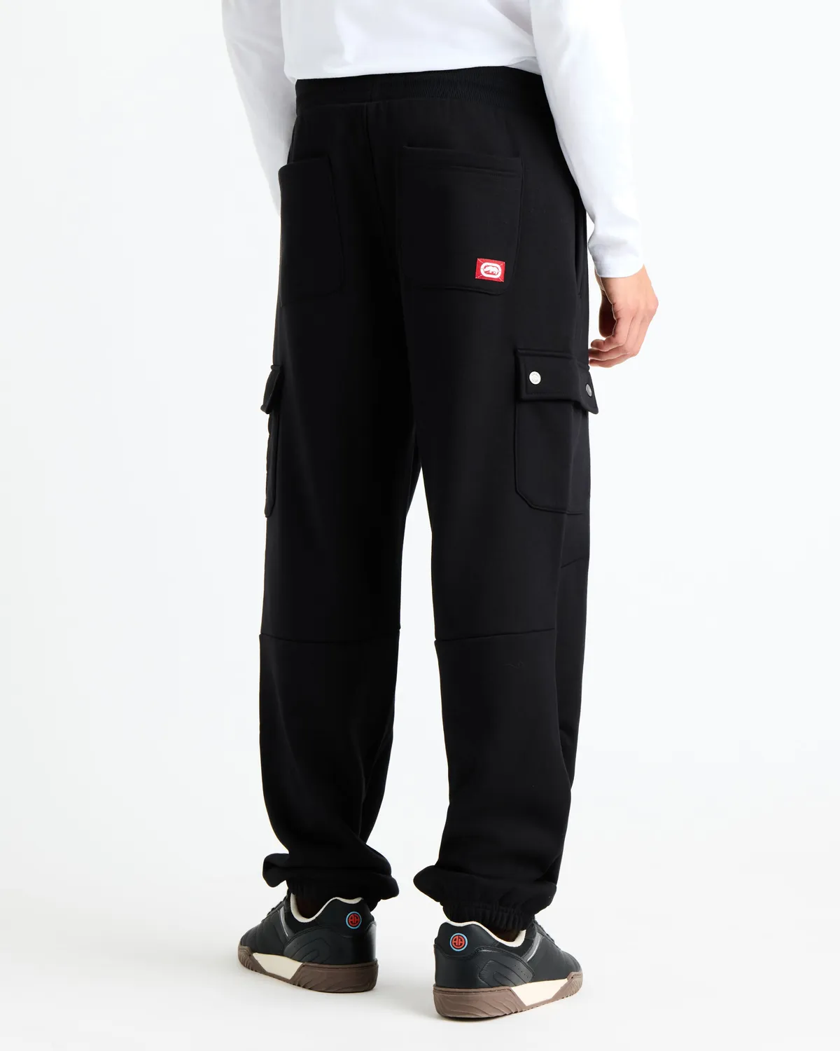 Ecko Red Cargo Pocket pantaloni fleece baggy