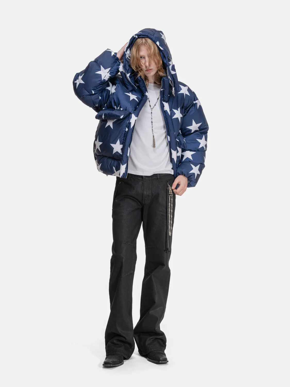 Enrage Puffy Jacket geacă pufoasă stars oversize