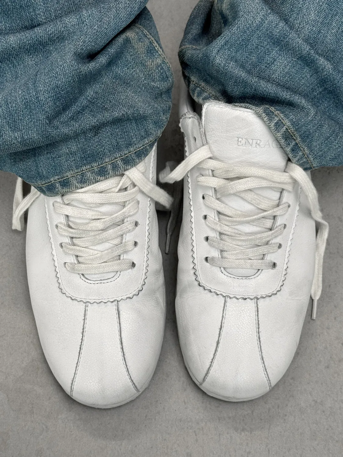 Enrage Retro Runner All White adidasi piele