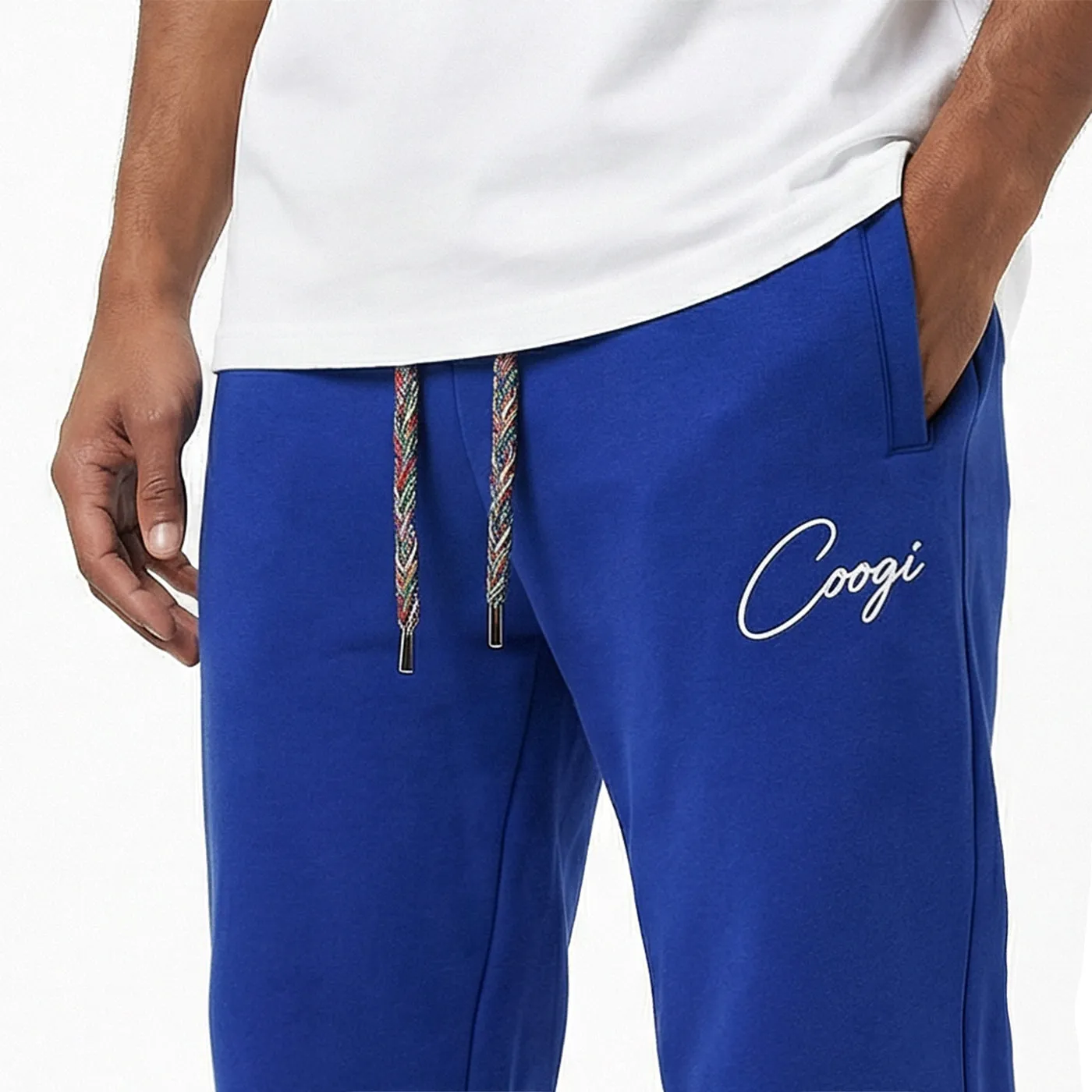 COOGI Crown Reserve Script Jogger pantaloni royal oversized
