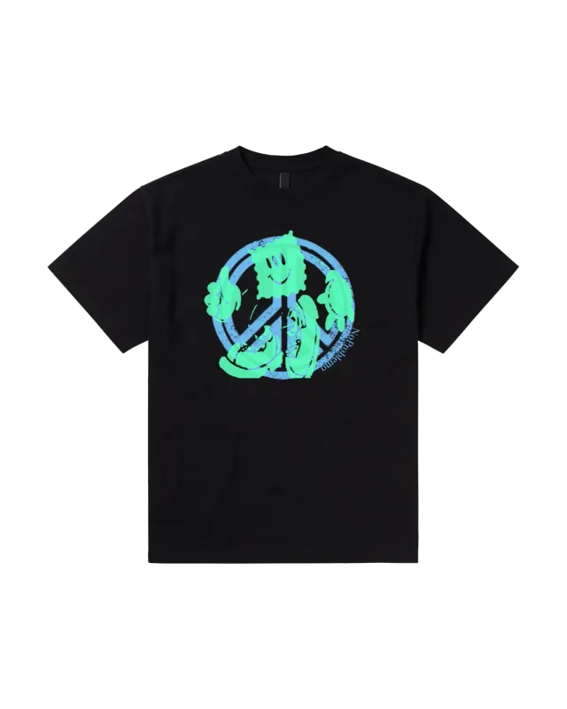 No Problemo Acid Team tricou negru mânecă scurtă