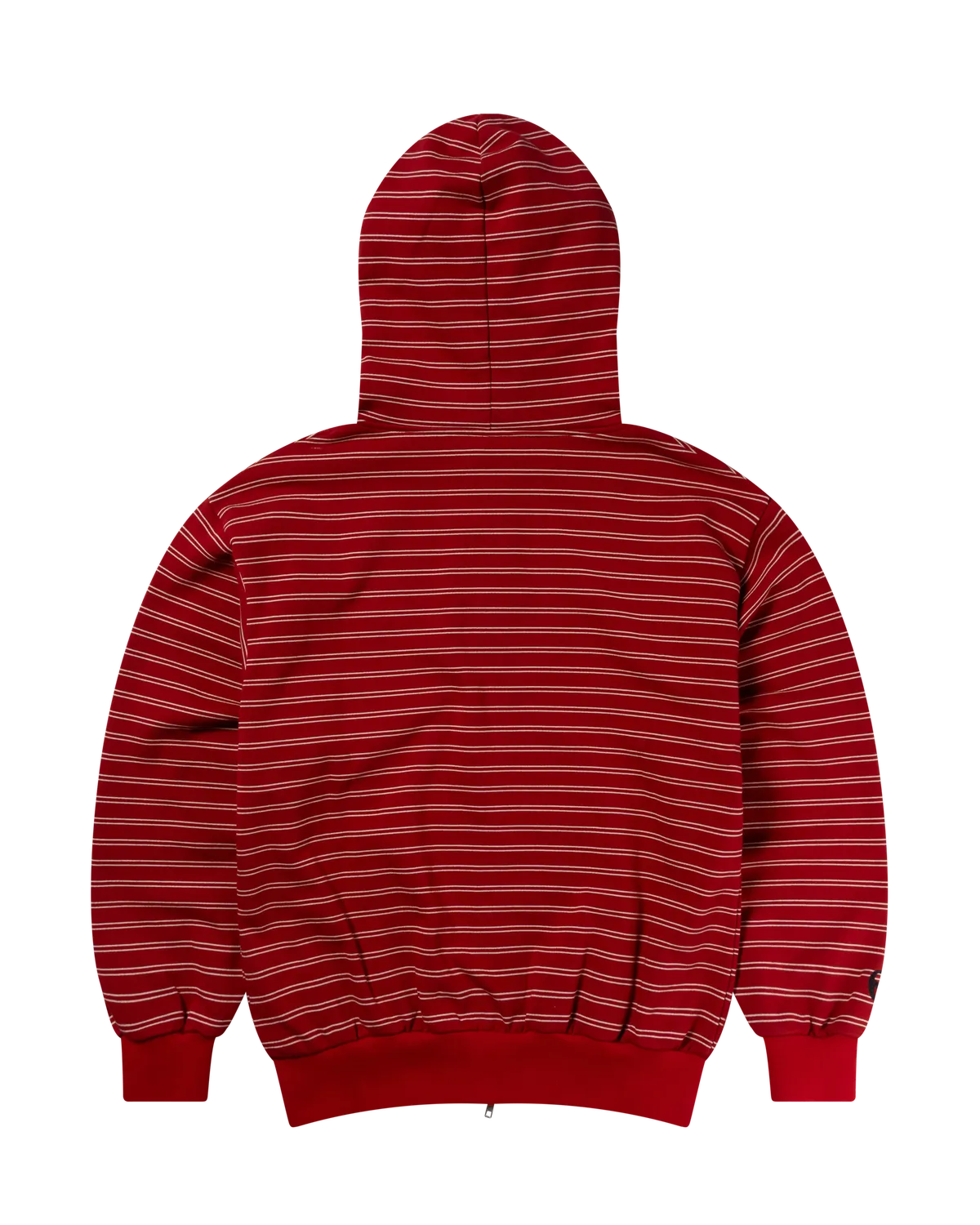 Mini Problemo Stripe Zip hanorac roșu bumbac